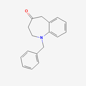 molecular formula C17H17NO B2535644 1-Benzyl-2,3-dihydro-1H-1-benzoazepine-4(5H)-one CAS No. 1128054-70-5