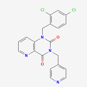 molecular formula C20H14Cl2N4O2 B2535648 1-(2,4-dichlorobenzyl)-3-(pyridin-4-ylmethyl)pyrido[3,2-d]pyrimidine-2,4(1H,3H)-dione CAS No. 941909-04-2