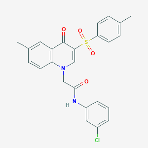 N-(3-chlorophenyl)-2-(6-methyl-4-oxo-3-tosylquinolin-1(4H)-yl)acetamide