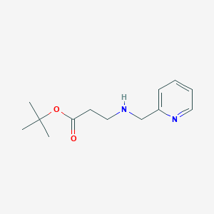molecular formula C13H20N2O2 B2535664 tert-Butyl 3-[(pyridin-2-ylmethyl)amino]propanoate CAS No. 1221342-71-7
