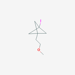 molecular formula C8H13IO B2535668 1-Iodo-3-(2-methoxyethyl)bicyclo[1.1.1]pentane CAS No. 2287311-19-5