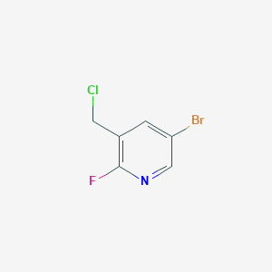 molecular formula C6H4BrClFN B2535679 5-Bromo-3-chloromethyl-2-fluoropyridine CAS No. 1227584-14-6