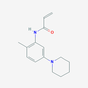 molecular formula C15H20N2O B2535691 N-(2-Methyl-5-piperidin-1-ylphenyl)prop-2-enamide CAS No. 2361656-01-9