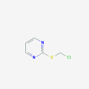 molecular formula C5H5ClN2S B025357 2-((氯甲基)硫代)嘧啶 CAS No. 19834-93-6
