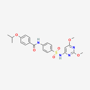 molecular formula C22H24N4O6S B2535706 Cambridge id 6685382 CAS No. 431913-20-1