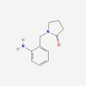 molecular formula C11H14N2O B2535709 1-[(2-Aminophenyl)methyl]pyrrolidin-2-one CAS No. 57262-26-7
