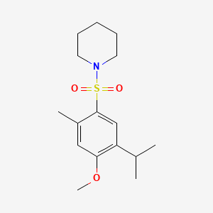 1-(4-Methoxy-2-methyl-5-propan-2-ylphenyl)sulfonylpiperidine