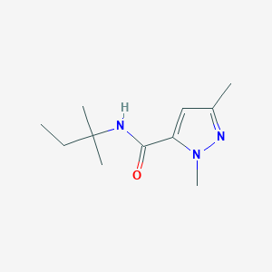 molecular formula C11H19N3O B2535721 1,3-dimethyl-N-(2-methylbutan-2-yl)-1H-pyrazole-5-carboxamide CAS No. 1281103-27-2