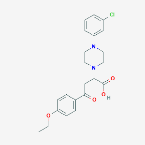 2-[4-(3-Chlorophenyl)piperazin-1-yl]-4-(4-ethoxyphenyl)-4-oxobutanoic acid