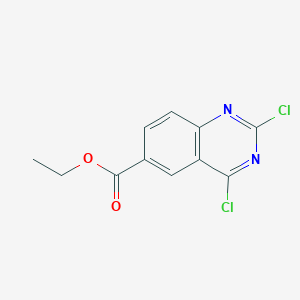 molecular formula C11H8Cl2N2O2 B2535731 Ethyl 2,4-dichloroquinazoline-6-carboxylate CAS No. 1841081-27-3