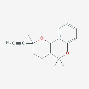 molecular formula C17H20O2 B2535746 2-乙炔基-2,5,5-三甲基-3,4,4a,10b-四氢-2H,5H-吡喃并[3,2-c]色烯 CAS No. 320784-74-5