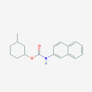 molecular formula C18H21NO2 B253576 3-Methylcyclohexyl 2-naphthylcarbamate 