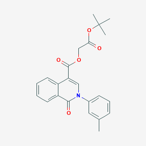 2-(Tert-butoxy)-2-oxoethyl 1-oxo-2-(m-tolyl)-1,2-dihydroisoquinoline-4-carboxylate