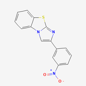 molecular formula C15H9N3O2S B2535772 2-(3-硝基苯基)咪唑并[2,1-b][1,3]苯并噻唑 CAS No. 79889-59-1