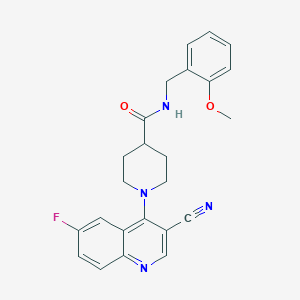 molecular formula C24H23FN4O2 B2535777 5-(环丙基羰基)-N-(3-甲氧基苯基)-4,5,6,7-四氢噻吩并[3,2-c]吡啶-2-磺酰胺 CAS No. 1207025-54-4