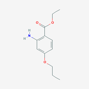 molecular formula C12H17NO3 B253578 Ethyl 2-amino-4-propoxybenzoate 