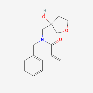 molecular formula C15H19NO3 B2535786 N-Benzyl-N-[(3-hydroxyoxolan-3-yl)methyl]prop-2-enamide CAS No. 2411291-32-0