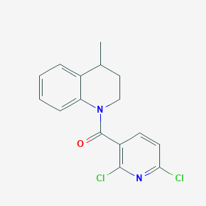 molecular formula C16H14Cl2N2O B2535799 1-(2,6-Dichloropyridine-3-carbonyl)-4-methyl-1,2,3,4-tetrahydroquinoline CAS No. 1375247-65-6