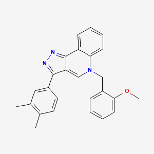 3-(3,4-dimethylphenyl)-5-(2-methoxybenzyl)-5H-pyrazolo[4,3-c]quinoline