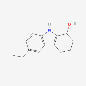 molecular formula C14H17NO B2535828 6-乙基-2,3,4,9-四氢-1H-咔唑-1-醇 CAS No. 1245569-90-7