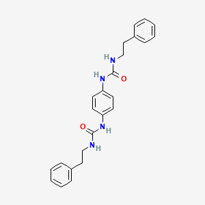 molecular formula C24H26N4O2 B2535847 ((2-苯乙基)氨基)-N-(4-(((2-苯乙基)氨基)羰氨基)苯基)甲酰胺 CAS No. 524933-51-5