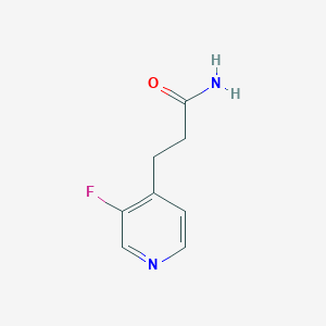 molecular formula C8H9FN2O B2535857 3-(3-Fluoropyridin-4-yl)propanamide CAS No. 2288710-14-3