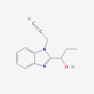 molecular formula C13H14N2O B253589 1-(1-prop-2-ynyl-1H-benzimidazol-2-yl)propan-1-ol 