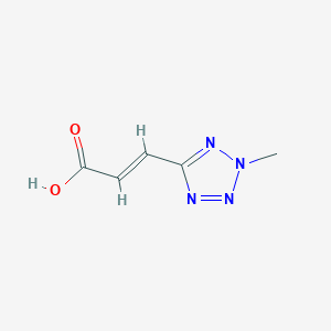 molecular formula C5H6N4O2 B2535914 3-(2-methyl-2H-tetrazol-5-yl)-acrylic acid CAS No. 55408-45-2