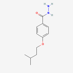 molecular formula C12H18N2O2 B2535915 4-(Isopentyloxy)benzohydrazide CAS No. 721426-56-8