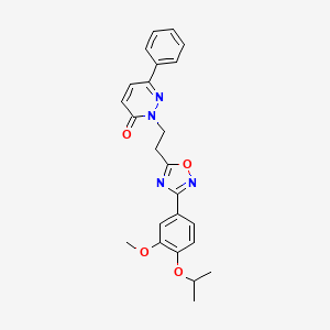 N-(4-methylbenzyl)-3-oxo-2-[2-oxo-2-(4-phenylpiperazin-1-yl)ethyl]-2,3-dihydro[1,2,4]triazolo[4,3-a]pyridine-6-carboxamide