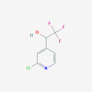 molecular formula C7H5ClF3NO B2535927 1-(2-Chloropyridin-4-yl)-2,2,2-trifluoroethanol CAS No. 1263400-50-5