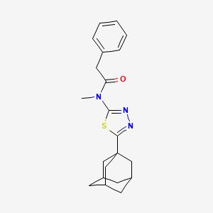 N-[5-(1-adamantyl)-1,3,4-thiadiazol-2-yl]-N-methyl-2-phenylacetamide