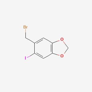 molecular formula C8H6BrIO2 B2535934 5-(Bromomethyl)-6-iodo-1,3-benzodioxole CAS No. 153254-99-0