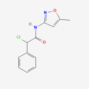 molecular formula C12H11ClN2O2 B2535937 2-氯-N-(5-甲基-1,2-恶唑-3-基)-2-苯基乙酰胺 CAS No. 330978-46-6