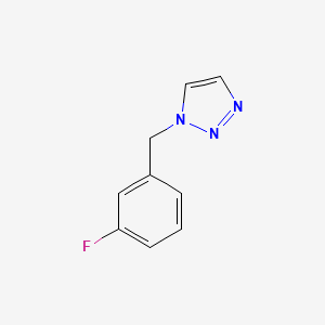 molecular formula C9H8FN3 B2535940 1-[(3-Fluorophenyl)methyl]triazole CAS No. 63777-82-2
