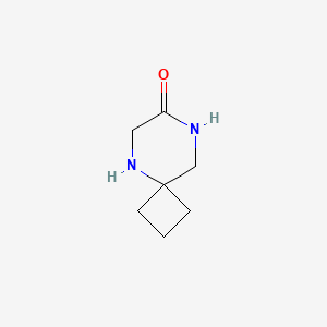 molecular formula C7H12N2O B2535946 5,8-Diazaspiro[3.5]nonan-7-one CAS No. 1557629-00-1