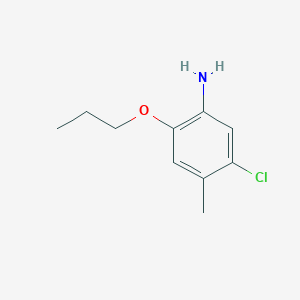 molecular formula C10H14ClNO B2535957 5-Chloro-4-methyl-2-propoxyaniline CAS No. 1369208-23-0