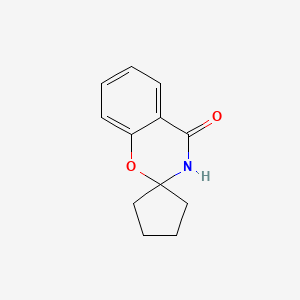 molecular formula C12H13NO2 B2535960 spiro[1,3-benzoxazine-2,1'-cyclopentan]-4(3H)-one CAS No. 40033-94-1