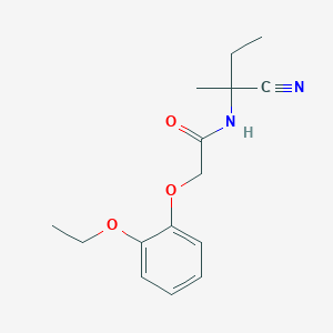molecular formula C15H20N2O3 B2535980 N-(1-cyano-1-methylpropyl)-2-(2-ethoxyphenoxy)acetamide CAS No. 1311929-68-6