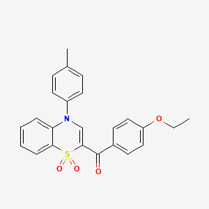 molecular formula C24H21NO4S B2535986 (4-乙氧苯基)[4-(4-甲基苯基)-1,1-二氧化-4H-1,4-苯并噻嗪-2-基]甲酮 CAS No. 1114852-65-1