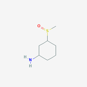 molecular formula C7H15NOS B2535996 3-Methanesulfinylcyclohexan-1-amine CAS No. 1341744-25-9