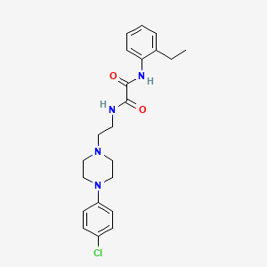 molecular formula C22H27ClN4O2 B2535997 N1-(2-(4-(4-chlorophenyl)piperazin-1-yl)ethyl)-N2-(2-ethylphenyl)oxalamide CAS No. 1049397-57-0