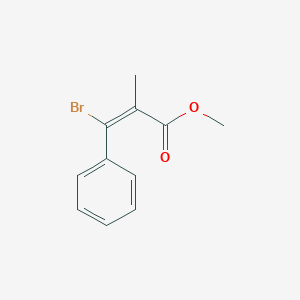 molecular formula C11H11BrO2 B2536002 (E)-Methyl 3-bromo-2-methyl-3-phenylacrylate CAS No. 33105-11-2