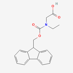 molecular formula C19H19NO4 B2536006 2-{ethyl[(9H-fluoren-9-ylmethoxy)carbonyl]amino}acetic acid CAS No. 162545-29-1