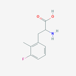 molecular formula C10H12FNO2 B2536013 2-Amino-3-(3-fluoro-2-methylphenyl)propanoic acid CAS No. 1260004-83-8