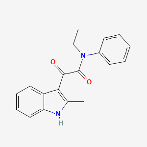 molecular formula C19H18N2O2 B2536017 N-ethyl-2-(2-methyl-1H-indol-3-yl)-2-oxo-N-phenylacetamide CAS No. 852369-05-2
