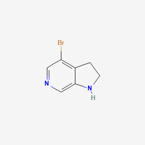 molecular formula C7H7BrN2 B2536025 4-bromo-1H,2H,3H-pyrrolo[2,3-c]pyridine CAS No. 1617514-93-8