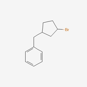 molecular formula C12H15Br B2536030 (3-Bromocyclopentyl)methylbenzene CAS No. 1341129-77-8