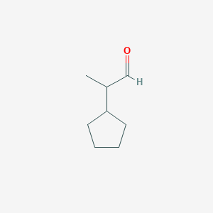 molecular formula C8H14O B2536057 2-环戊基丙醛 CAS No. 90112-23-5