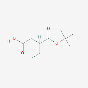 molecular formula C10H18O4 B2536075 2-Ethylsuccinic acid 1-tert-butyl ester CAS No. 123475-49-0